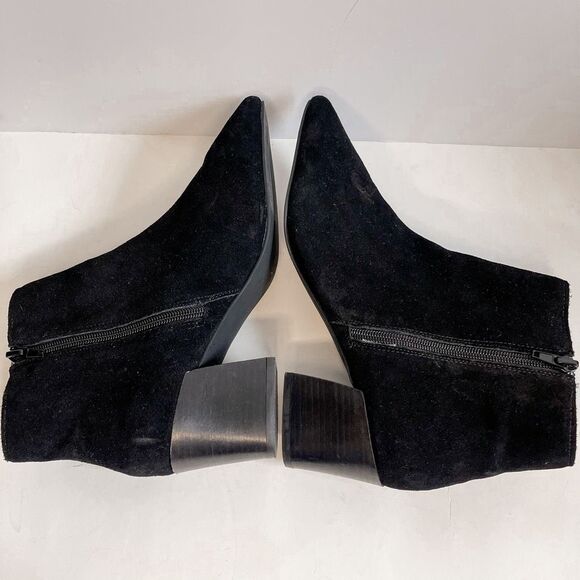 Kensie Leyton Pointed Toe Ankle Suede Booties Size 10 - Picture 4 of 8